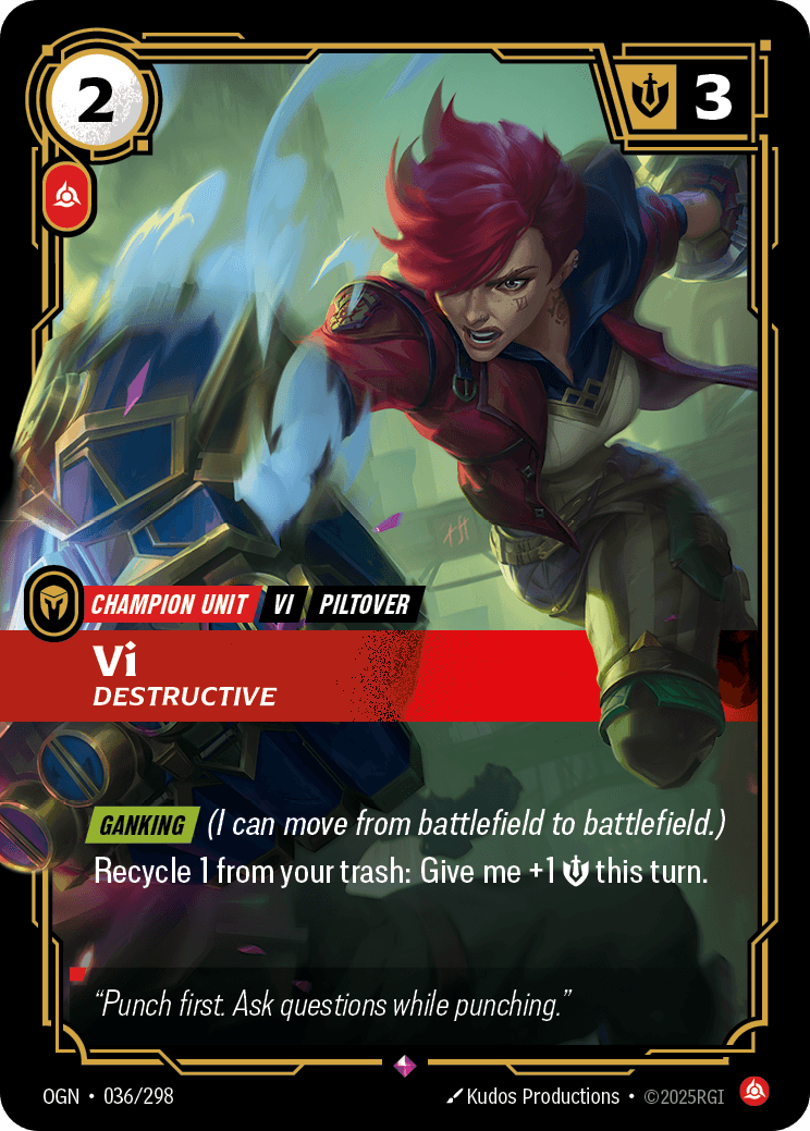 Vi, Destructive