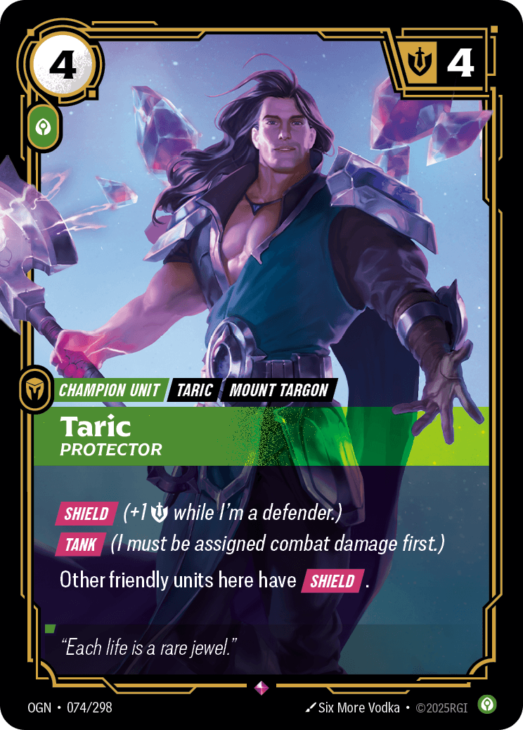 Taric, Protector