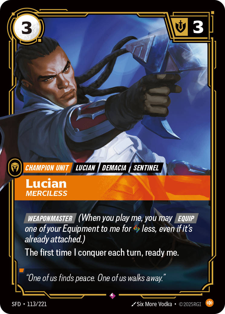 Lucian, Merciless